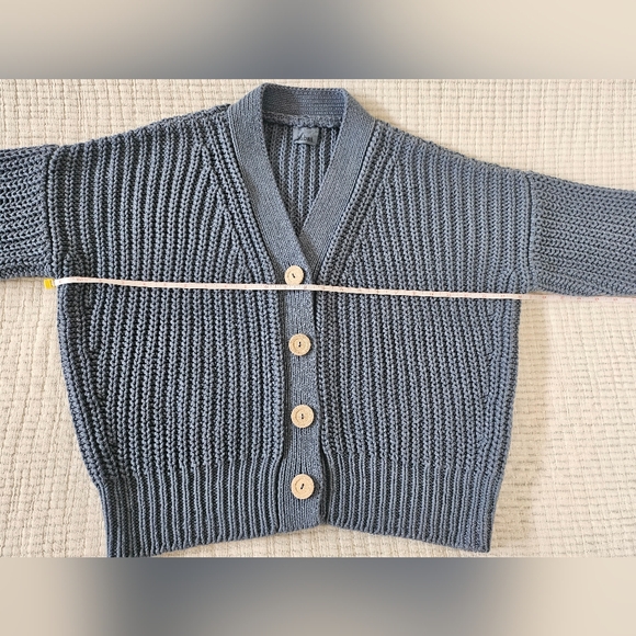 Babaa Cotton Cardigan No18 Midnight Ocean One Size - Picture 8 of 10